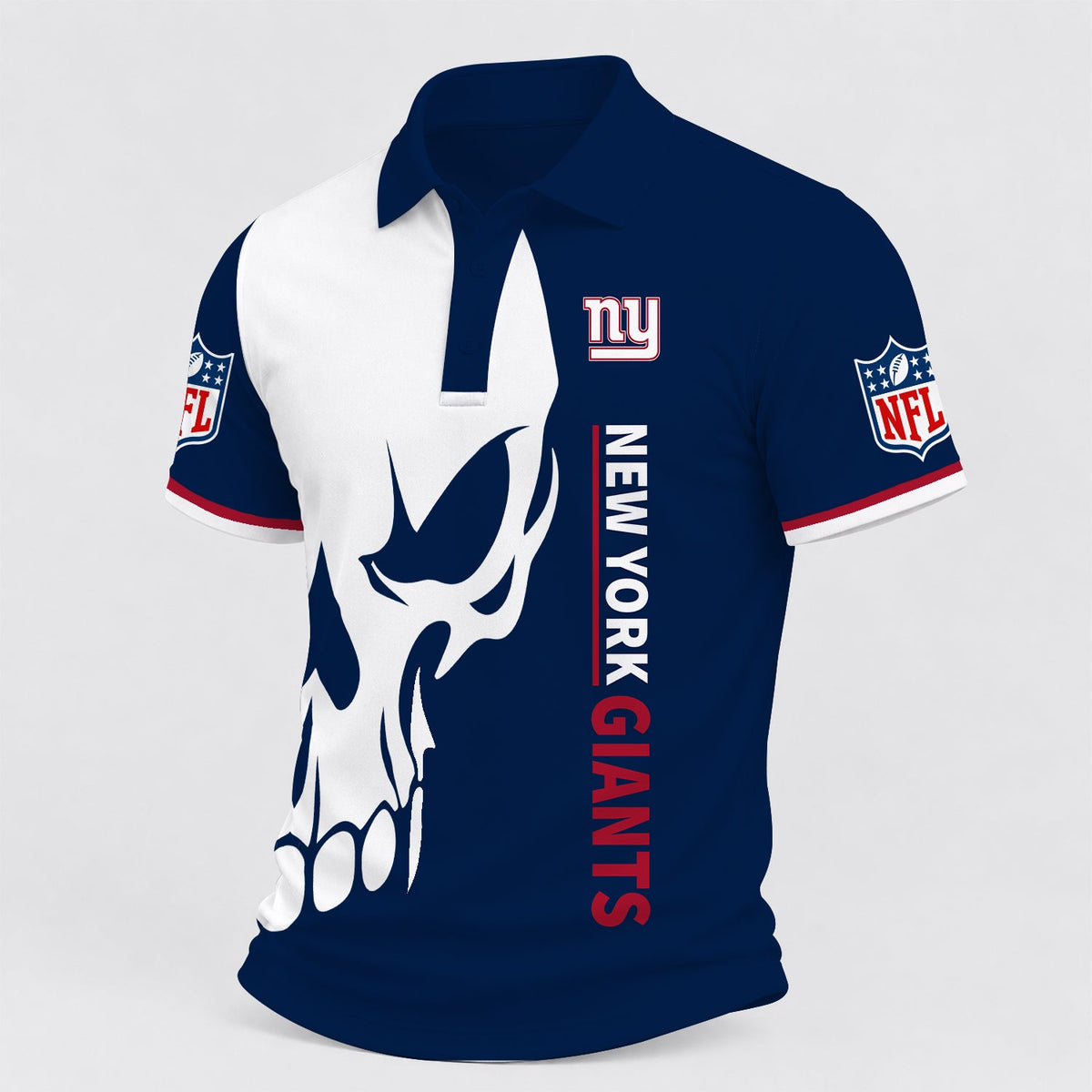 [TOUCHDOWN DEAL] NEW CUSTOMIZED NFL32 NYG NEW YORK GIANTS POLO SHIRT