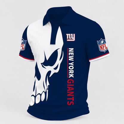 [TOUCHDOWN DEAL] NEW CUSTOMIZED NFL32 NYG NEW YORK GIANTS POLO SHIRT
