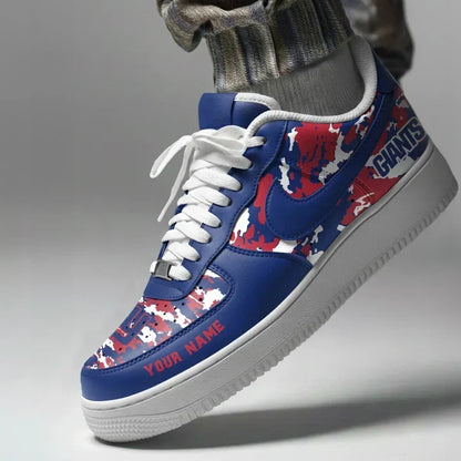 [TOUCHDOWN DEAL] NEW CUSTOMIZED NFL32 NYG NEW YORK GIANTS AF1 SNEAKERS