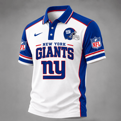[TOUCHDOWN DEAL] NEW CUSTOMIZED NFL32 NYG THE GIANTS POLO SHIRT