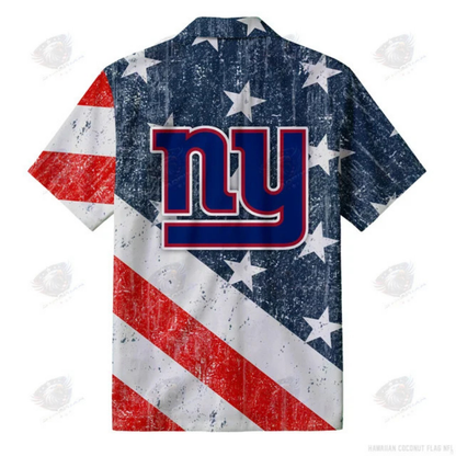 [TOUCHDOWN DEAL] NEW CUSTOMIZED NFL32 NYG NEW YORK GIANTS PATRIOTIC 250 USA HAWAIIAN SHIRT
