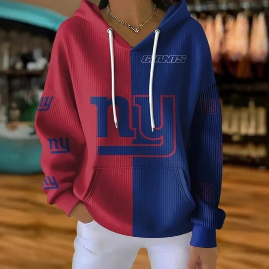 [TOUCHDOWN DEAL] NEW CUSTOMIZED NFL32 NYG NEW YORK GIANTS RIBBED HOODIE & SWEATSHIRT