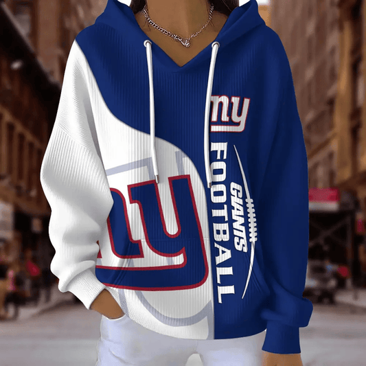 [TOUCHDOWN DEAL] NEW CUSTOMIZED NFL32 NYG NEW YORK GIANTS RIBBED HOODIE & SWEATSHIRT