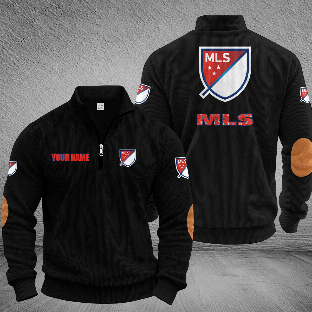 [GOAL DEAL] NEW CUSTOMIZED MLS32 MLS ALL TEAM MULTICOLOR STRIPED QUATER ZIP SWEATSHIRT
