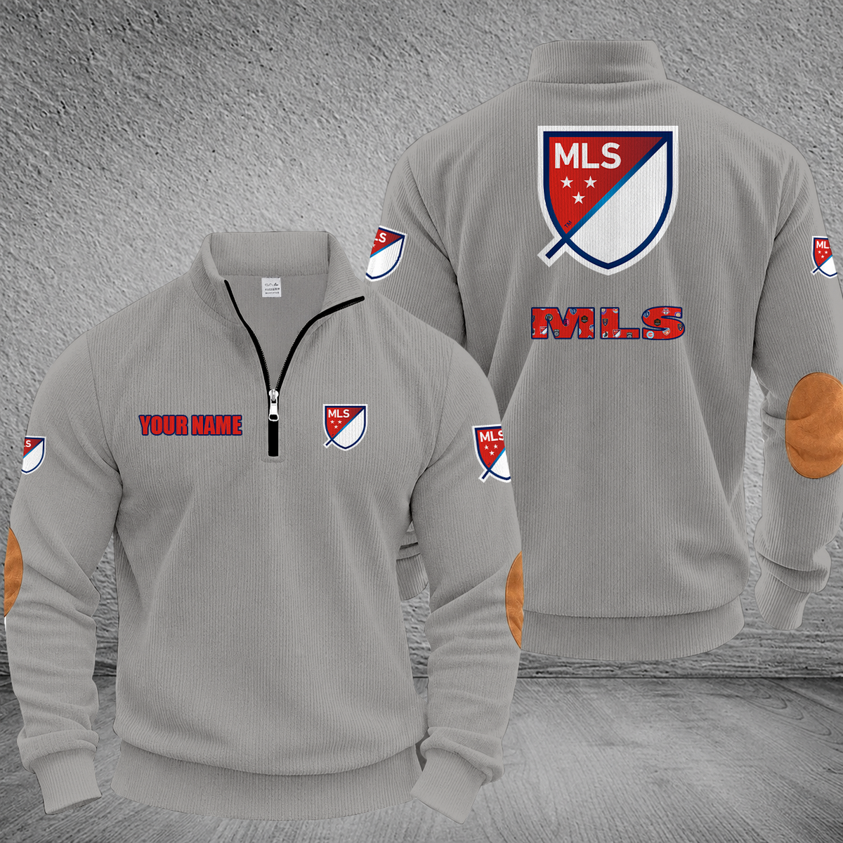 [GOAL DEAL] NEW CUSTOMIZED MLS32 MLS ALL TEAM MULTICOLOR STRIPED QUATER ZIP SWEATSHIRT