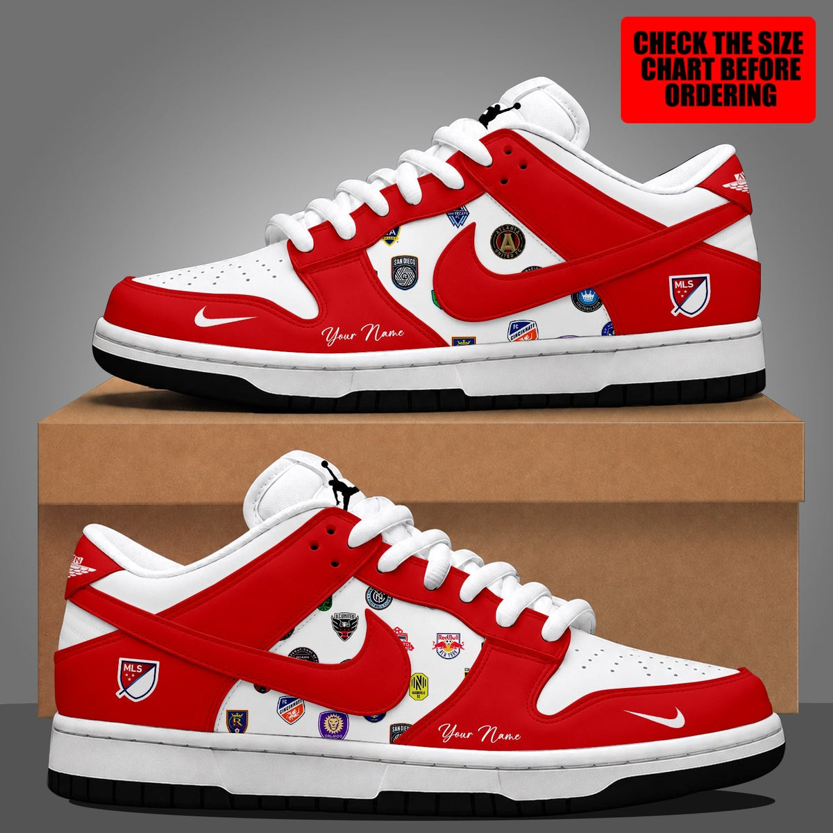 [GOAL DEAL] NEW CUSTOMIZED MLS32 SOA MLS ALL TEAM DUNK LOW SHOES