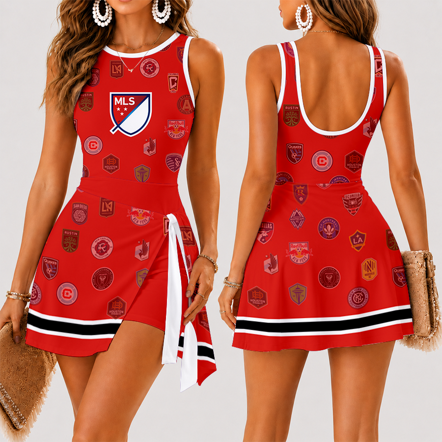 [GOAL DEAL] NEW CUSTOMIZED MLS32 SOA MLS ALL TEAM WOMEN'S SUMMER SKORT DRESS
