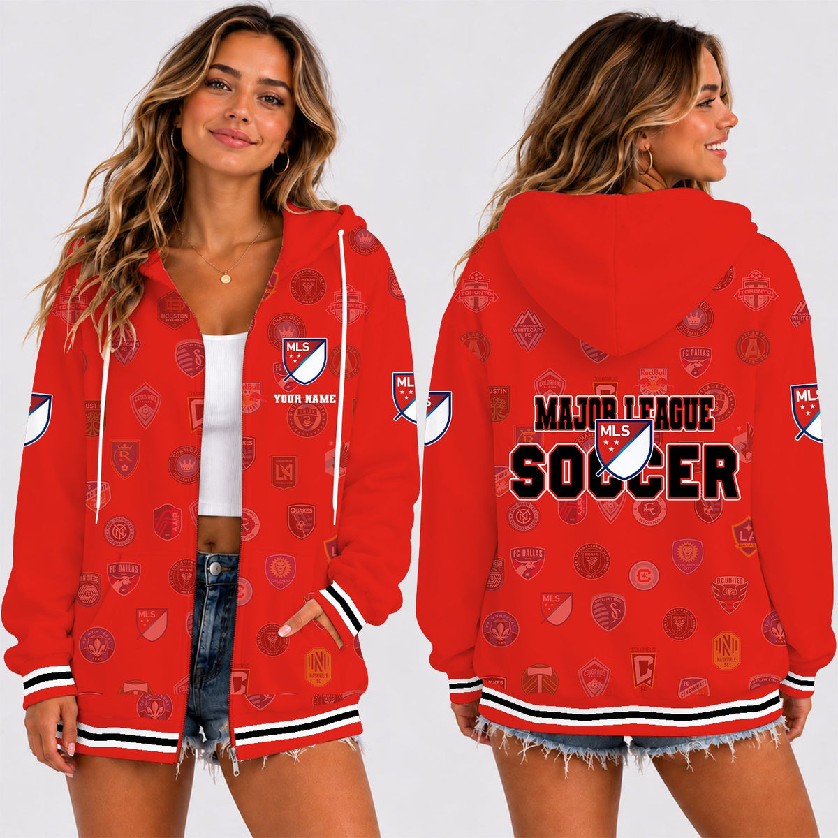 [GOAL DEAL] NEW CUSTOMIZED MLS32 MLS ALL TEAM T-SHIRT, HOODIE, ZIP HOODIE