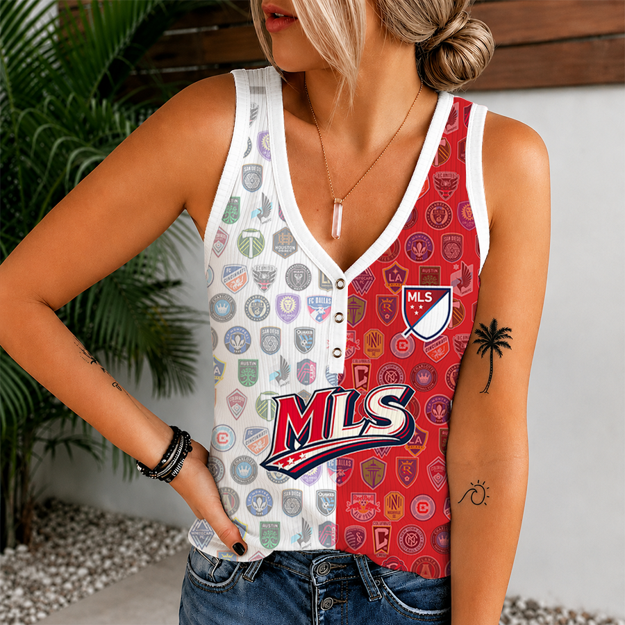 [GOAL DEAL] NEW CUSTOMIZED MLS32 SOA MLS ALL TEAM V-NECK TANK TOP