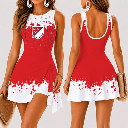 [GOAL DEAL] NEW CUSTOMIZED MLS32 SOA MLS ALL TEAM WOMEN'S SUMMER SKORT DRESS