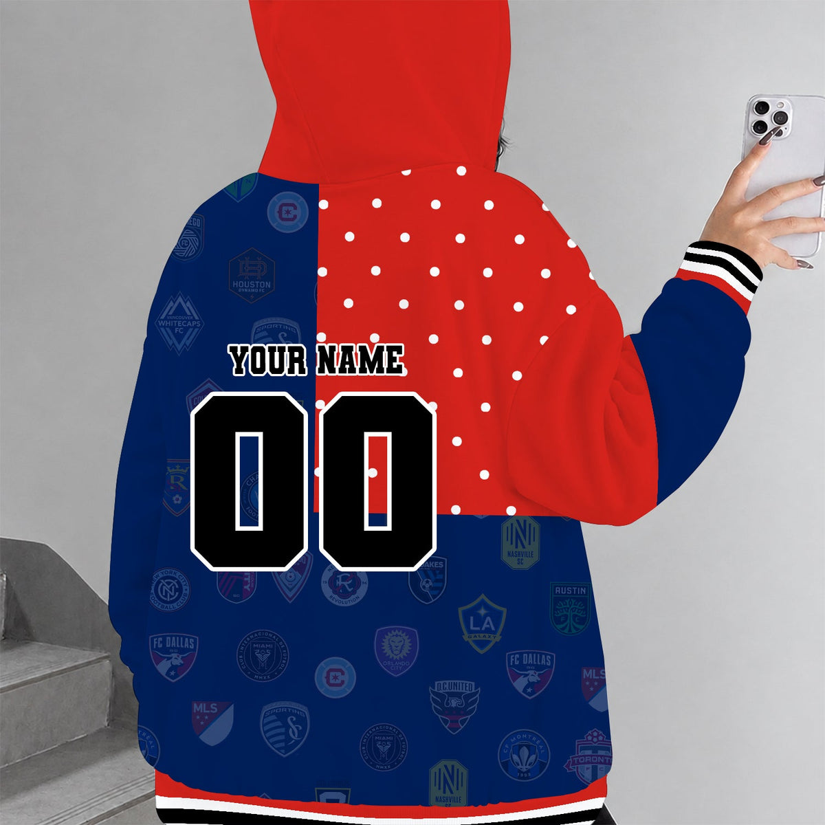 [GOAL DEAL] NEW CUSTOMIZED MLS32 MLS ALL TEAMS ZIP HOODIE