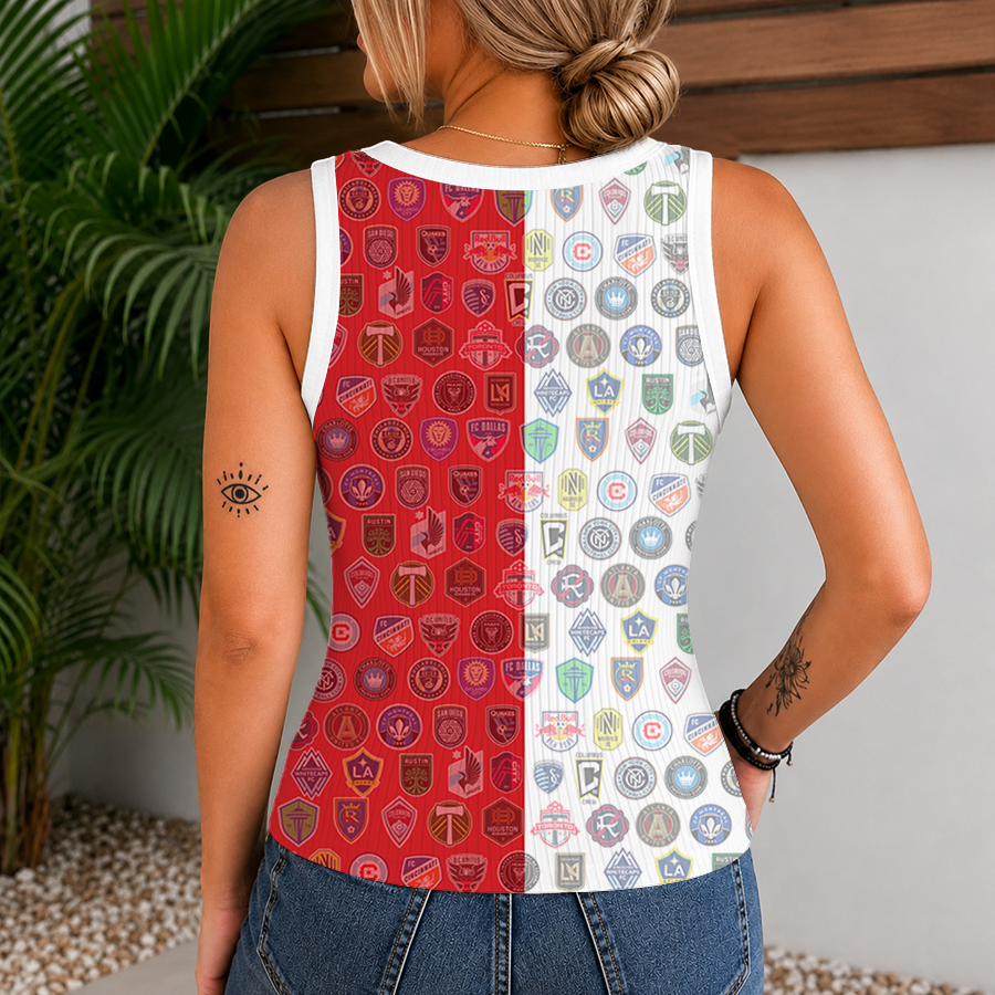 [GOAL DEAL] NEW CUSTOMIZED MLS32 SOA MLS ALL TEAM V-NECK TANK TOP