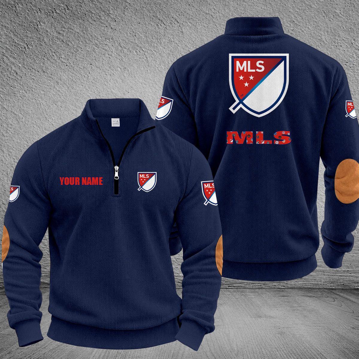 [GOAL DEAL] NEW CUSTOMIZED MLS32 MLS ALL TEAM MULTICOLOR STRIPED QUATER ZIP SWEATSHIRT