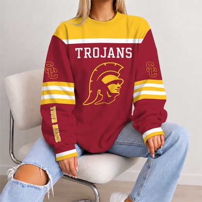 [TOUCHDOWN DEAL] NEW CUSTOMIZED NCAA FBS32 USC USC TROJANS UNISEX SWEATSHIRT