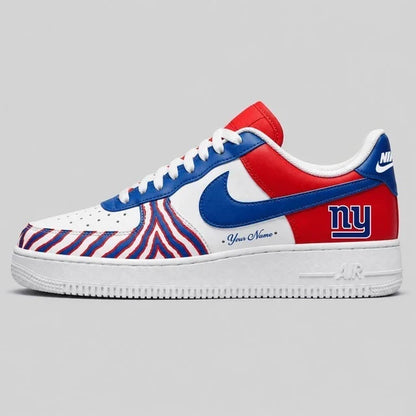 [TOUCHDOWN DEAL] NEW CUSTOMIZED NFL32 NYG NEW YORK GIANTS AF1 SHOES