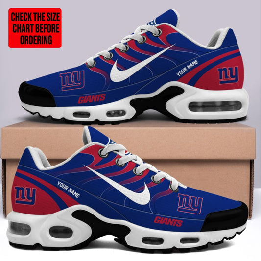 [TOUCHDOWN DEAL] NEW CUSTOMIZED NFL32 NYG NEW YORK GIANTS AIR MAX PLUS SNEAKERS