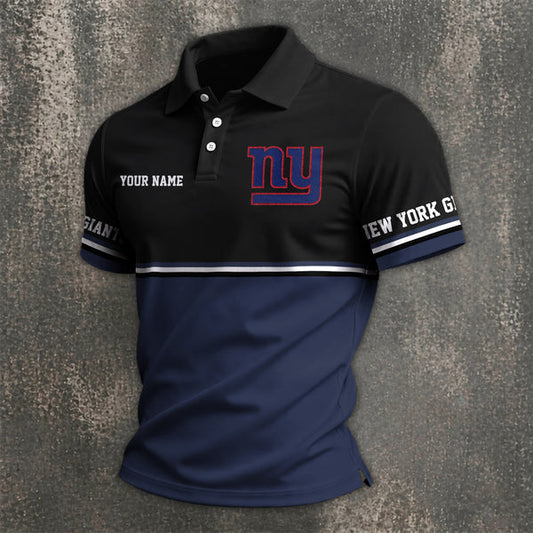 [TOUCHDOWN DEAL] NEW CUSTOMIZED NFL32 NYG NEW YORK GIANTS POLO SHIRT