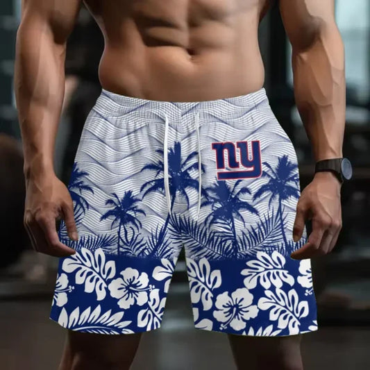 [TOUCHDOWN DEAL] NEW CUSTOMIZED NFL32 NYG NEW YORK GIANTS SHORT PANTS