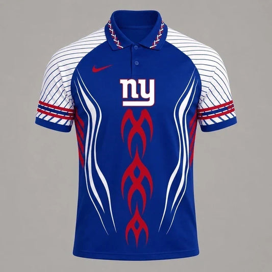 [TOUCHDOWN DEAL] NEW CUSTOMIZED NFL32 NYG NEW YORK GIANTS POLO SHIRT
