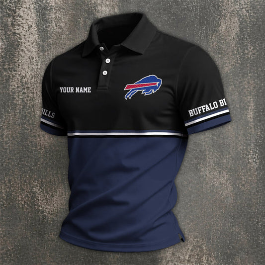 [TOUCHDOWN DEAL] NEW CUSTOMIZED NFL03 BFB BUFFALO BILLS POLO SHIRT