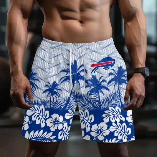 [TOUCHDOWN DEAL] NEW CUSTOMIZED NFL03 BFB BUFFALO BILLS SHORT PANTS