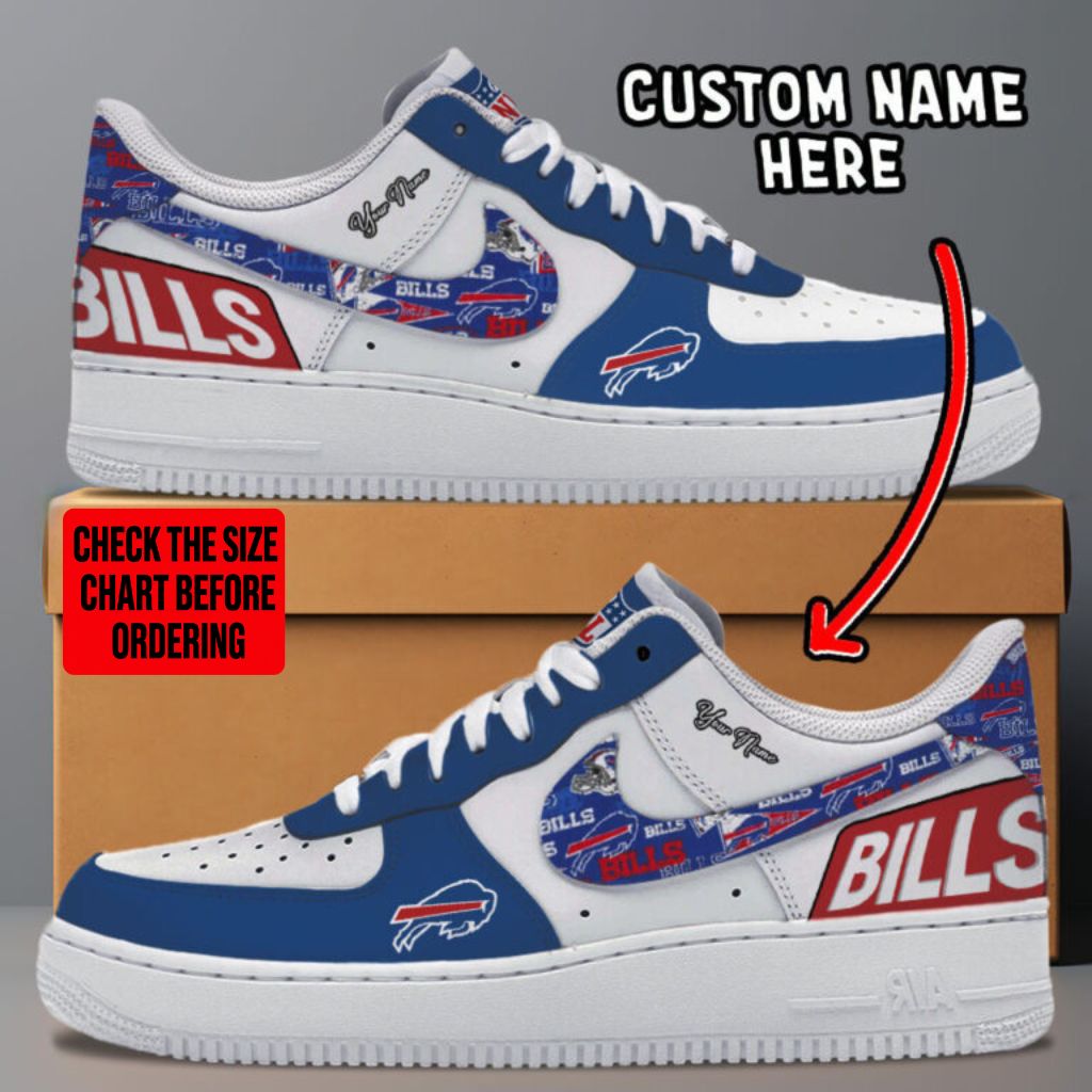 [TOUCHDOWN DEAL] NEW CUSTOMIZED NFL03 BFB BUFFALO BILLS AF1 SNEAKERS