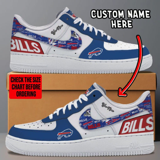 [TOUCHDOWN DEAL] NEW CUSTOMIZED NFL03 BFB BUFFALO BILLS AF1 SNEAKERS