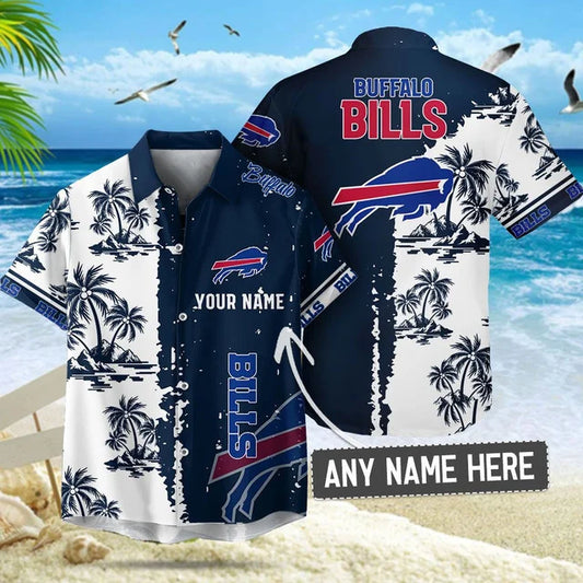 [TOUCHDOWN DEAL] NEW CUSTOMIZED NFL03 BFB BUFFALO BILLS UNISEX HAWAIIAN SHIRT & SHORTS SET