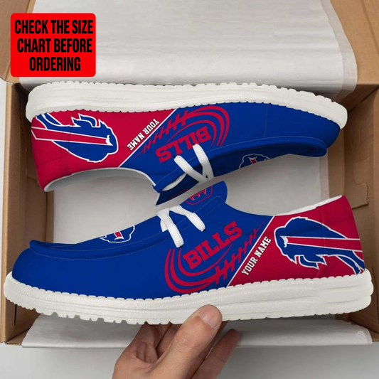 [TOUCHDOWN DEAL] NEW CUSTOMIZED NFL03 BFB BUFFALO BILLS LOAFER SHOES