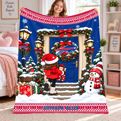 [TOUCHDOWN DEAL] NEW CUSTOMIZED NFL03 BFB THE BILLS FLEECE BLANKET