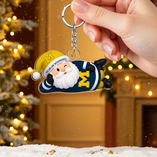 [TOUCHDOWN DEAL] NEW CUSTOMIZED NCAA FBS03 MIW MICHIGAN WOLVERINES ACRYLIC KEYCHAIN