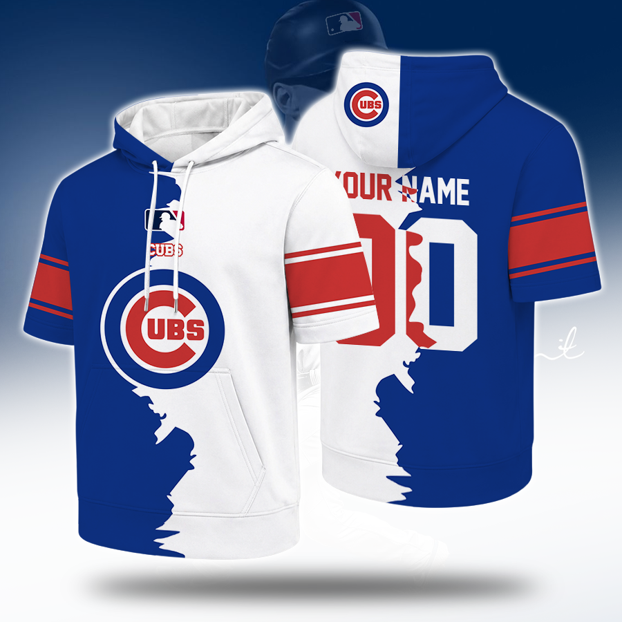 [HOMERUN DEAL] NEW CUSTOMIZED MLB04 CCS CHICAGO CUBS SHORT SLEEVE HOODIE