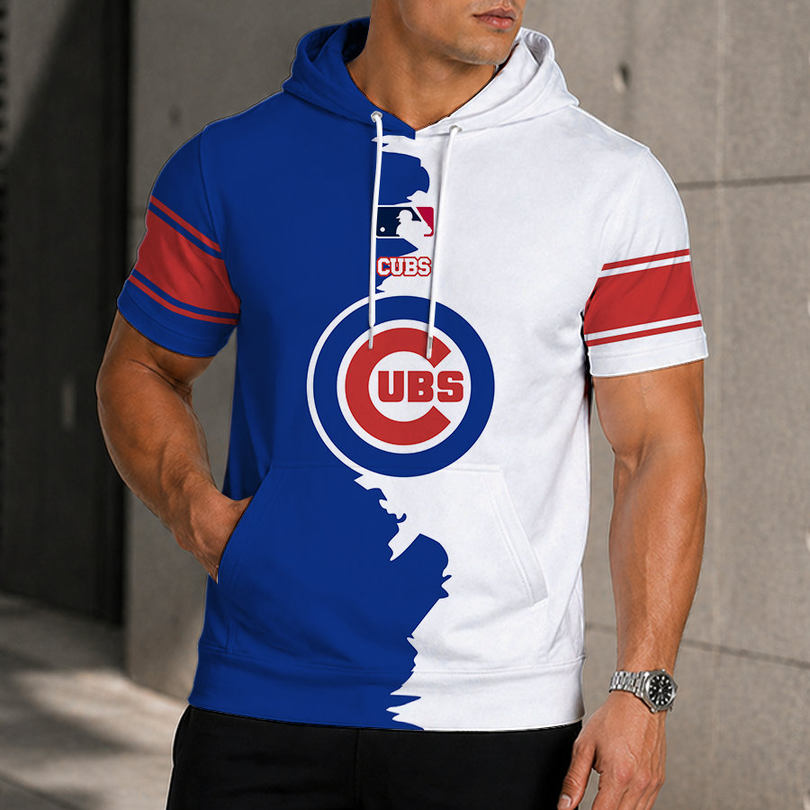 [HOMERUN DEAL] NEW CUSTOMIZED MLB04 CCS CHICAGO CUBS SHORT SLEEVE HOODIE