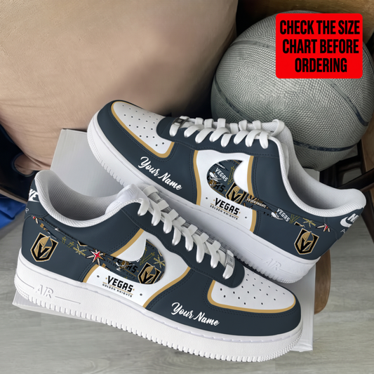 [PUCK DROP DEAL] NEW CUSTOMIZED NHL04 VGK VEGAS GOLDEN KNIGHTS AF1 SHOES