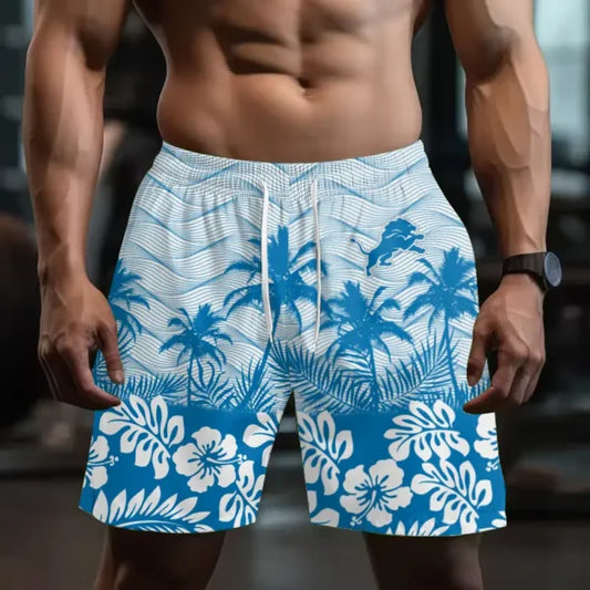 [TOUCHDOWN DEAL] NEW CUSTOMIZED NFL04 DTL DETROIT LIONS SHORT PANTS