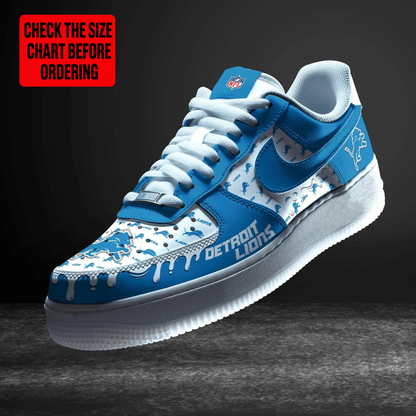[TOUCHDOWN DEAL] NEW CUSTOMIZED NFL04 DTL DETROIT LIONS AF1 SHOES