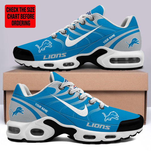 [TOUCHDOWN DEAL] NEW CUSTOMIZED NFL04 DTL DETROIT LIONS AIR MAX PLUS SNEAKERS