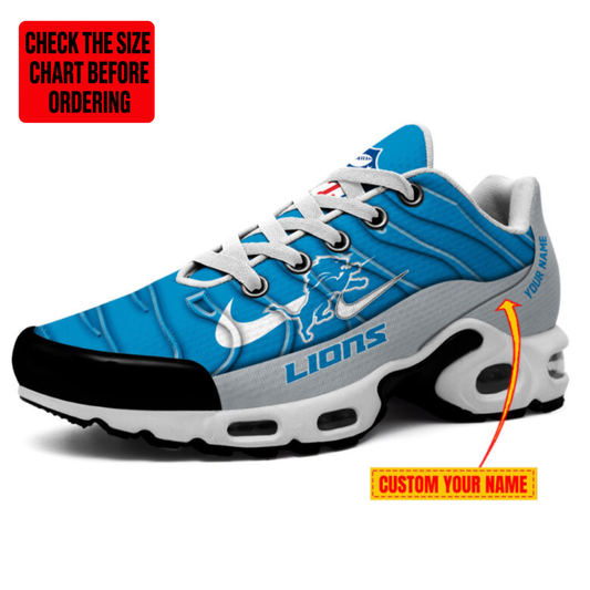 [TOUCHDOWN DEAL] NEW CUSTOMIZED NFL04 DTL DETROIT LIONS AIR MAX PLUS SNEAKERS