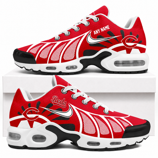 [HOMERUN DEAL] NEW CUSTOMIZED MLB05 CRS CINCINNATI REDS AIR MAX PLUS SNEAKERS