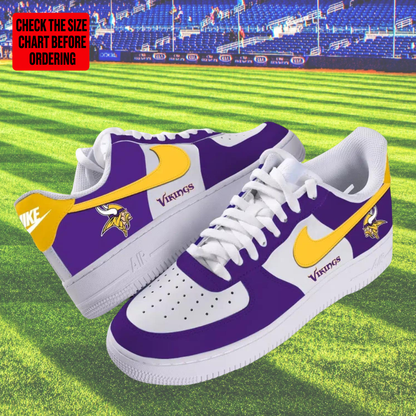 [TOUCHDOWN DEAL] NEW CUSTOMIZED NFL05 MVK MINNESOTA VIKINGS AF1 SHOES