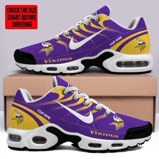 [TOUCHDOWN DEAL] NEW CUSTOMIZED NFL05 MVK MINNESOTA VIKINGS AIR MAX PLUS SNEAKERS