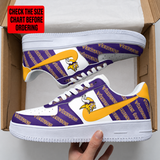 [TOUCHDOWN DEAL] NEW CUSTOMIZED NFL05 MVK MINNESOTA VIKINGS AF1 SHOES