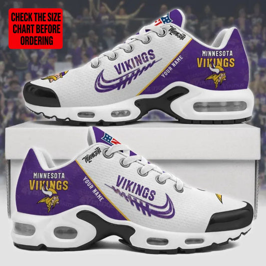 [TOUCHDOWN DEAL] NEW CUSTOMIZED NFL05 MVK MINNESOTA VIKINGS AIR MAX PLUS SNEAKERS