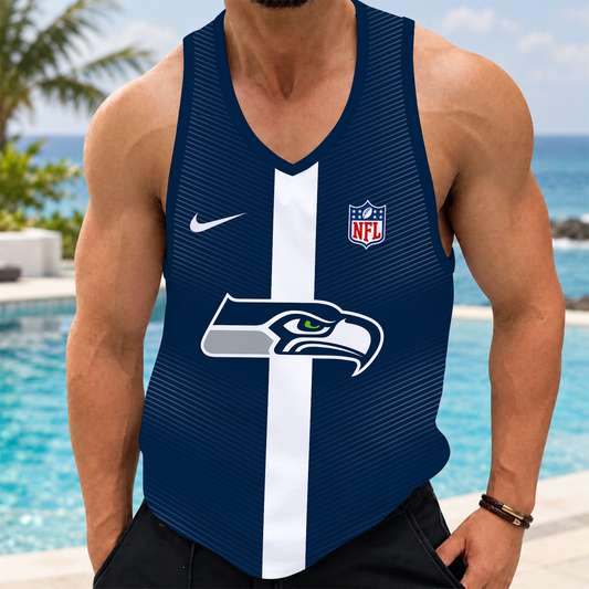 [TOUCHDOWN DEAL] NEW CUSTOMIZED NFL06 SSH SEATTLE SEAHAWKS UNISEX TANK TOP