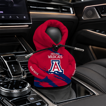[HOMERUN DEAL] NEW CUSTOMIZED NCAA CWS06 ARW ARIZONA WILDCATS AUTOMOTIVE HOODIE SHIFT KNOB COVER