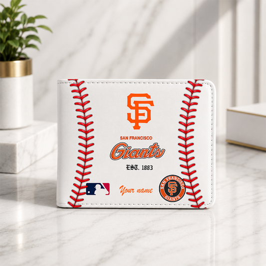[HOMERUN DEAL] NEW CUSTOMIZED MLB06 SFG SAN FRANCISCO GIANTS LEATHER WALLET