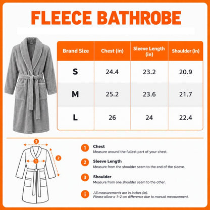 [PUCK DROP DEAL] NEW CUSTOMIZED NCAA MFF09 MBB MAINE BLACK BEARS MULTICOLOR FLEECE BATHROBE