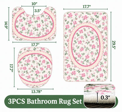 [TOUCHDOWN DEAL] NEW CUSTOMIZED NFL12 WTC WASHINGTON COMMANDERS 3-PIECE BATHROOM RUG SET