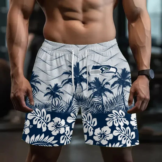 [TOUCHDOWN DEAL] NEW CUSTOMIZED NFL06 SSH SEATTLE SEAHAWKS SHORT PANTS