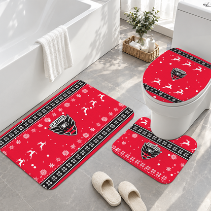 [GOAL DEAL] NEW CUSTOMIZED MLS06 DCU D.C. UNITED 3-PIECE BATHROOM RUG SET